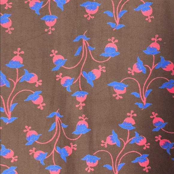 💋 Los Manos Rayon Blouse long Sleeves floral print L - Picture 4 of 7